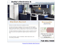 Tablet Screenshot of duddyselectronics.com